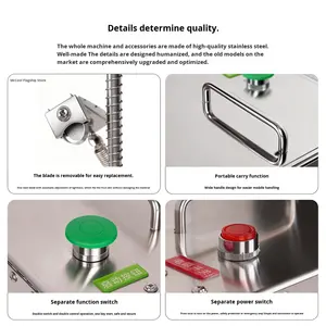 เครื่องปอกผลไม้เชิงพาณิชย์แบบอัตโนมัติเต็มรูปแบบ สำหรับส้ม ส้มโอ ลูกแพร์ - รุ่นตั้งโต๊ะไฟฟ้า 110V/220V สำหรับร้านค้า - Product Image 3