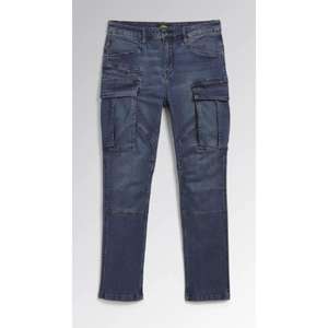 DIADORA UTILITY - 702.177651-C9513/28 Jean cargo léger délavé, bleu stretch/vert-PANTALON DE TRAVAIL EAN 8032521547476 - Product Image 1