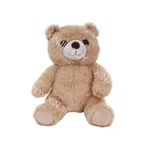 Oso de peluche personalizado, juguete de peluche suave, oso de peluche marrón, venta al por mayor