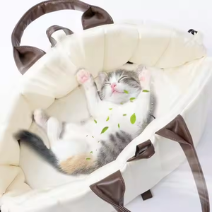 कारखाने प्रत्यक्ष बिल्ली कुत्ते बैकपैक जिपर पोर्टेबल फोल्डेबल फॉल्डेबल ऑक्सबर्ड कंधे के लिए ठोस यात्रा बैग ठोस यात्रा बैग - Product Image 2