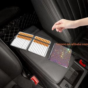 Prix usine brillant Cigarrate étui Portable mince Bling strass boîte à cigarettes support exquis peut contenir 20 tabac - Product Image 2