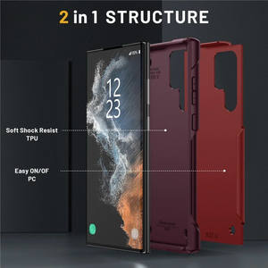 Antiurto per armatura per PC in <span class=keywords><strong>Silicone</strong></span> proteggere paraurti custodia del telefono per Sam sung S24 S23 Ultra S22 S21 Plus S20 FE A22 A33 <span class=keywords><strong>A53</strong></span> A73 - Product Image 4