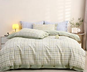 Ensemble de literie en satin de polyester de luxe 4 pièces, 400TC, lavable en machine, doux pour la peau, ensemble de housse de couette, taille Queen King - Product Image 5