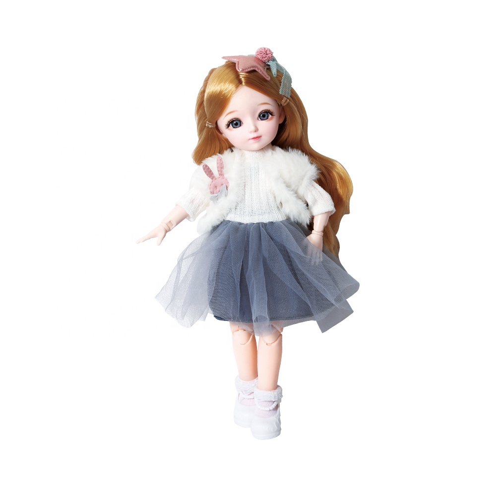 Рождественские 12 дюймов 31 см BJD игрушки куклы 23 шаровые шарниры пластиковые легкие пение музыкальные куклы для девочек Дети Мода Принцесса одеваются