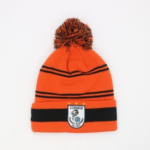 Beanies Manufacturers Custom Logo High Quality Winter <b>Hat</b> 100% Acrylic Stripe Beanies - Product Image 4