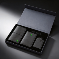 Ensemble cadeau de porte-passeport et étiquette de bagage en cuir PU personnalisable avec logo, design le plus récent