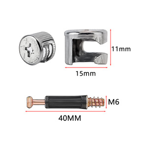 Conector de Muebles 3 en 1, Herraje Duradero con Rueda Excéntrica, Conector 3 en 1 para Muebles de Gabinete - Product Image 5