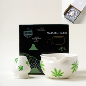 Bol à matcha de style japonais avec porte-fouet à bouche <span class=keywords><strong>Outils</strong></span> de cérémonie pour thé amincissant pour le nouvel âge - Product Image 1