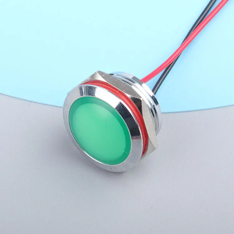 Indicateur de lampe en métal 19mm double couleur couleur couleur unique équipement indicateur lumineux télécommande