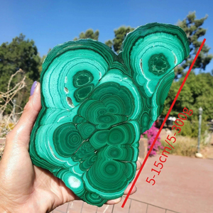 Plaque de malachite naturelle en gros, polie à la main, pierre précieuse de guérison - Product Image 1