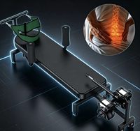 Appareil électrique d'étirement complet du corps et de décompression vertébrale pour la rééducation des douleurs lombaires en clinique de physiothérapie