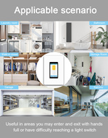 Interrupteur intelligent L9-HS Matter Smart Life WiFi MESH avec détection radar, contrôle 3 voies, écran tactile LCD HD, compatible 10A, HomeKit, Alexa, Google