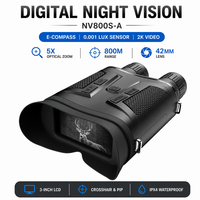 Jumelles de vision nocturne infrarouge HNV800S-A avec portée de 800 m, zoom numérique 10x, stabilisation d'image, caméra de vision nocturne numérique