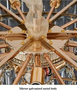 Zeal chiếu sáng phòng khách khách sạn sang trọng hiện đại LED Vòng Pha Lê Đèn trần đồ đạc với điều khiển từ xa - Product Image 6