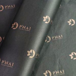 Customised Gloden Logo Black Packaging <b>Paper</b> Tissue <b>Wrapping</b> <b>Paper</b> for Products Packaging Clothes Wrap Tissue <b>Paper</b> Logo Print - Product Image 3