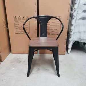 Vendita calda ristorante tavolino e sedia set per Fast Food caffè in legno metallo sedie da tavolo - Product Image 2