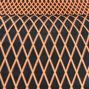 Revêtement de pont de bateau en mousse EVA imitation teck KT GuoMei noir sur orange, imperméable, antidérapant, adhésif puissant, effet <span class=keywords><strong>diamant</strong></span>, pour applications marines - Product Image 2
