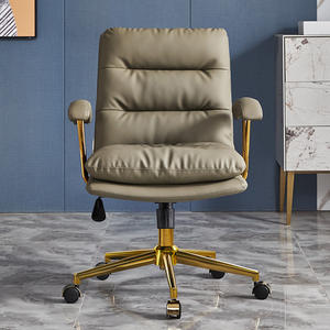 Muebles modernos de fábrica, cuero de Color personalizado, altura ajustable de lujo, oficina, Jefe, sala de reuniones, <span class=keywords><strong>barber</strong></span>ía, silla giratoria - Product Image 1