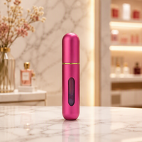 Vente flash - Mini flacon de parfum portable en aluminium rechargeable avec atomiseur, parfum coloré avec vaporisateur