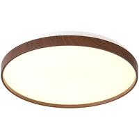 Plafonnier LED en bois de noyer, rectangulaire, carré, rond, pour salon, chambre à coucher