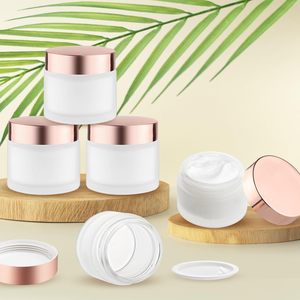 บรรจุภัณฑ์เครื่องสำอาง ขวดแก้วฝ้า ฝาเกลียว สีปรับแต่งได้ หลายขนาด พิมพ์ลายสกรีน น้ำหอมปรับอากาศ เซรั่ม ครีม - Product Image 5