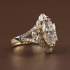 Joyería nupcial fina de primera calidad para mujer, anillo de compromiso de lujo con diamante cultivado en laboratorio de 3.5 quilates en plata, oro de 10K, oro de 14K, oro de 18K - Product Image 3