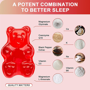 Private Label Vitamine Gummies Verlichten Slaaphoofdpijn Groothandel Magnesium Vitamine Gummies Supplementen - Product Image 4
