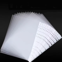 Protège-documents A4 en plastique PP écologique recyclé transparent, fin, populaire, sans perforation, à chargement par le haut