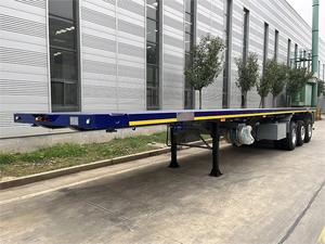 Véhicule Master Nouveau 40 Pieds Conteneur Semi Remorque 2 <span class=keywords><strong>Axel</strong></span> 52ft Plateau Semi Remorque à Vendre - Product Image 2