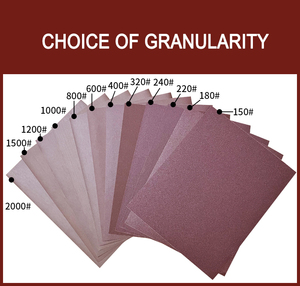 Sortiertes Rechteckiges Schleifpapier-Set mit Verschiedenen Körnungen 80 120 220 400 600 1000 1500 2000 für Holz- und Metallpolitur, Wasserfestes Schleifmittel - Product Image 5