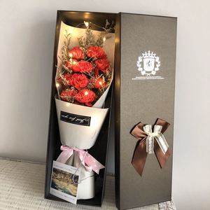 Xà phòng hoa hồng bó hoa Ngày Valentine quà tặng hoa cẩm chướng quà tặng ngày của mẹ hoa nhân tạo Xà phòng hoa hồng bó hoa - Product Image 3