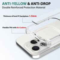 Coque de protection intégrale anti-chute haut de gamme 2025, coque transparente de qualité supérieure pour iPhone 17 Air Promax