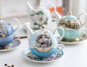 Juego de té con platillo y <span class=keywords><strong>taza</strong></span> de té, conjunto de té de la tarde - Product Image 5