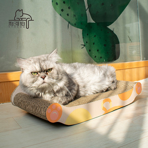 Lüks klasik oluklu çevre dostu kedi Scratcher kutusu kapalı Pet salon mobilyası noel ağaçları cadılar bayramı kedi evi - Product Image 2