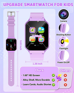 Reloj Inteligente para Niñas, Reloj Inteligente con Pantalla Táctil HD con 26 Juegos, Cámara, Video, Regalos de Navidad, Juguetes para Niños de 5, <span class=keywords><strong>6</strong></span>, 7, 8, 9 y 10 Años - Product Image 6