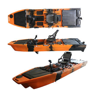 Kayak de pêche électrique à pédales <span class=keywords><strong>Viking</strong></span> 12,66 pieds, 1 personne, en HDPE, avec porte-canne pivotant, bateau mains libres pour la pêche en mer - Product Image 4