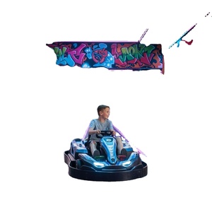 Nouveau parc d'aventure intérieur pour enfants : Manège interactif de voitures tamponneuses et expérience de karting de combat par projection interactive, avec éléments de jeu souples - Product Image 3