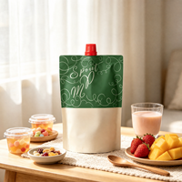 Pochette à bec verseur personnalisée 500 ml, écologique, qualité alimentaire, impression numérique avec logo sur mesure