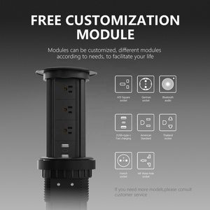 Abd özelleştirilmiş elektrik Pop çok çıkış priz 3 çıkışları mutfak masa <span class=keywords><strong>Wifi</strong></span> kablosuz şarj ve USB modülü IP44 soket - Product Image 4