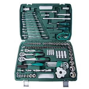 108 pcs cơ khí công cụ thiết lập, bao gồm 1/2 "& 1/4" 72-tooth phát hành nhanh chóng Ratchet cờ lê Metric ổ cắm Bộ - Product Image 4