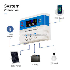 12V/24V PWM 태양광 충전 컨트롤러 태양광 발전기 컨트롤러 충전기 10A/20A 태양광 패널 ROHS 인증 520W 최대 PV 전력 - Product Image 3