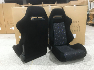 Sedili da Corsa BJYD in Tessuto con Doppio Blocco delle Guide Universali per Modifiche Auto da Corsa - Product Image 5