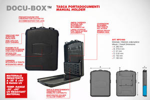 Porte-documents manuel imperméable en polypropylène résistant aux intempéries et aux UV, format A4, MP01900, pour tracteurs et machines - Product Image 3
