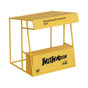 Design moderne Fer Art Extérieur Étal de Nourriture Chariot Commercial Rue <span class=keywords><strong>Mobile</strong></span> Marché de Nuit Étagère Présentoir Comptoirs de Réception - Product Image 5