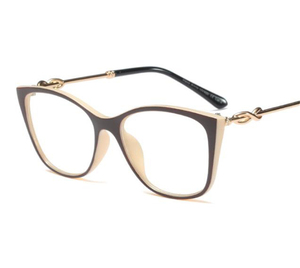 <span class=keywords><strong>Occhiali</strong></span> con Montatura Ergonomica Bicolore Stile Cat Eye, Adattabili per Lenti da Vista, Design Artigianale Confortevole - Product Image 5