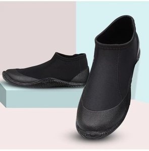 Bottes de plongée en néoprène 3mm, chaussures de plongée antidérapantes à semelle en caoutchouc pour la plongée en apnée, la voile et les Sports nautiques - Product Image 4