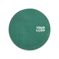 Sous-verres en tissu de coton jetables modernes, serviettes de table personnalisées avec logo couleur, 11,5 cm, pour restaurants, bars à domicile, hôtels