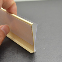 Porte-étiquettes en plastique PVC transparent, bande en plastique extrudé, porte-étiquettes de prix pour supermarché, porte-étiquettes de prix pour étagère, porte-ticket