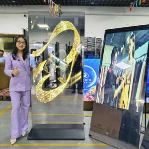 Écran publicitaire numérique et d'affichage LCD tactile capacitif sur pied pour intérieur, 32, 43, 55, 65 pouces, Android, effet miroir magique - Product Image 5