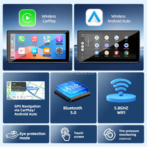 JMC Schnellwechsel-Motorrad-Carplay <span class=keywords><strong>6</strong></span> Zoll IPS-Touchscreen Unterstützt Kabelloses Carplay <span class=keywords><strong>Android</strong></span> Auto GPS-Navigation BT WIFI 5.0 MIC - Product Image 4